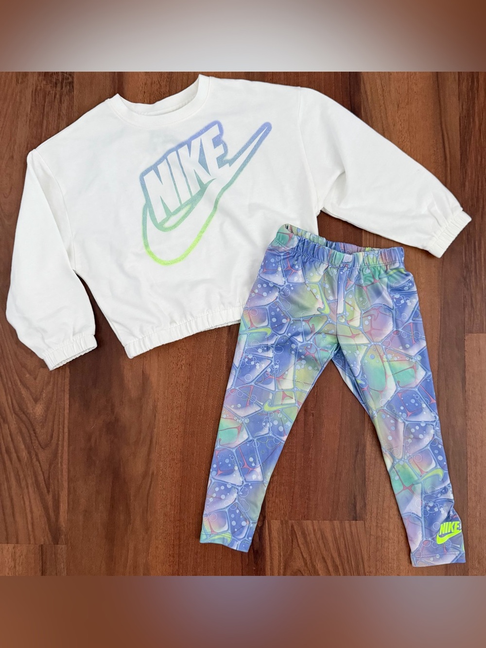 Nike Girls Long Sleeve Shirt & Pants Set, XS